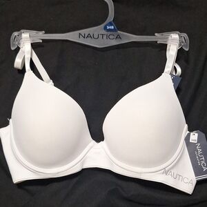 Nautica Women's Classic White Bra